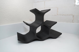 6 Bottle Modern Wine Rack Pyramid