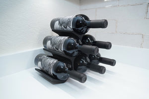 6 Bottle Modern Wine Rack Pyramid