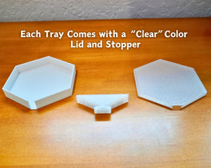 Diamond-Hex Hexagonal Diamond Painting Tray w/ Lid & Stopper