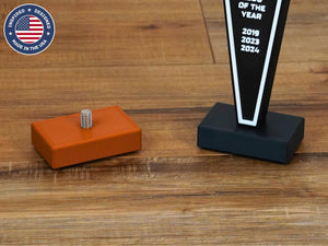 Tap Handle Display Base – Custom Stand for Beer Tap Handles, Trophy Display, Non-Slip Rubber Feet, 26 Colors, 3/8”-16 Bolt