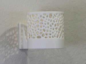 The Bay Sconce - Orchid Wall Planter with Voronoi Pattern, Self-Watering Wall Mount Planter, Modern Indoor Plant Decor