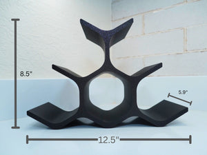 6 Bottle Modern Wine Rack Pyramid