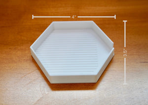 Diamond-Hex Hexagonal Diamond Painting Tray w/ Lid & Stopper