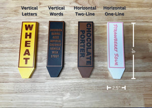 Custom Tap Handle - Personalized Tap Handle for Homebrew, Cold Brew, Water, Beer, Kegerator - 9 Inch